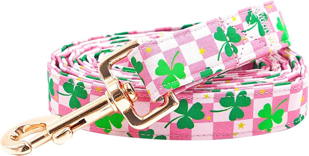 Dog Leash-St Patrick's Holiday Pet Leash Trefoil Print Boy/Girl Durable Strong Dog Leashes Heavy Duty Comfortable Padded Pet Leashes for Small Medium Large Dogs (Small (Pack of 1))