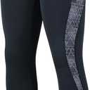 Women's Cycling Pants 3D Padded Compression Tight, Long Bike Bicycle Pants with Wide Waistband S