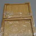 Bamboo Bed Tray Table with Foldable Legs, Breakfast Tray, Laptop Desk for Bed or Sofa,Serving,TV Table Kitchen, Eating,Working, Reading (Beige)