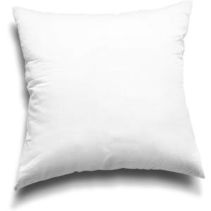 EDOW Throw Pillow Inserts,  Lightweight Down Alternative Polyester Pillow, Couch Cushion, Sham Stuffer, Machine Washable. (White, 18x18)