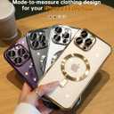 3 x for iPhone 14 Pro Case with Integrated Camera Lens Protector, [Compatible with MagSafe] [Original iPhone Exterior], Crystal Clear Case for iPhone 14 Pro 6.1", Black