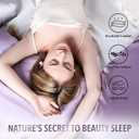 19 Momme 100% Mulberry Silk Pillowcase (Pillow Cap Style) Standard & Toddler Size, Easy On/Off for Travel & Home, Cooling Smooth for Hair & Skin, Quick-Dry, Lavender