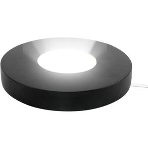 5.9 Inch Wood LED Light Base, Crystal Display Stand with 3 Light Modes and 10-Level Dimming for Acrylic, Crystal, Night Light, Glass Resin Art