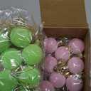 Civaner 48 Pcs Pastel Velvet Christmas Balls Ornaments 1.18 Inch Mini Macaron Flocked Christmas Tree Decoration Shatterproof Pink Green Blue Rainbow Candy Xmas Balls for Xmas Tree Party Decor