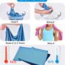 2 x Cooling Towels - 4 Pack Cooling Towel(40"x12"), Cooling Towels for Neck and Face, Microfiber Soft Breathable Cooling Towel for Hot Weather (Bule/Green/Red/Gray)