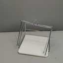 SSWBasics Plastic Grocery Bag Holder - Durable Chrome Stand for Easy Storage - Fits 11W x 6D x 21H Bags - Compact Unit, 12" W x 12" L x 16" H