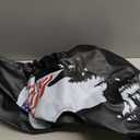 American Flag Camping Spare Tire Cover with Backup Camera Hole Leather Wheel Covers for Wrangler JL (17" for tire's Diameter 31"-32")