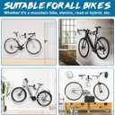 Urban Deco Bike Wall Mount Bike Hanger 66lbs Load Capacity Extendable 6in Bike Rack Garage Sturdy Design Space-Saving Horizontal Storage Ideal for Garage Home Use