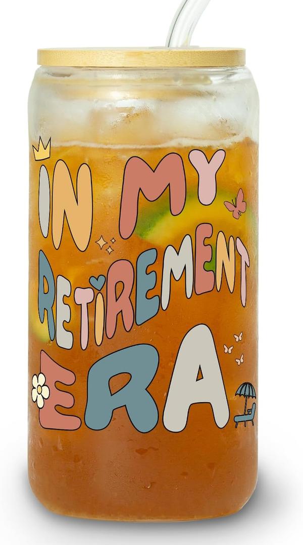 Funny Retirement Gift - Happy Retirement Iced Coffee Cup - Perfect for Coworkers, Teachers, Moms & Bosses - Farewell & Leaving Gift - Not My Problem Anymore