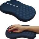 Road Mouse Pad for Car Mouse with Wrist Rest, Ergonomic Mousepad for Wrist Pain Relief with Wrist Support, 12L x 8W inches