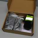 Plastic Refillable Hand Soap Dispenser Modern Square Pump Bottle for Bathroom Vanities or Kitchen Sink, Countertops - 3 Packs with Waterproof Label(Green)