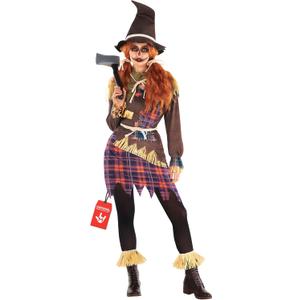 Morph Scarecrow Costume Women, Women's Scarecrow Costume, women's Scare Crow Costumes, Halloween Costumes For Women Adult (3X-Large)