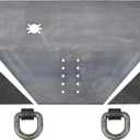 Buyers Products 1809027A Fabricator Pintle Mount Hitch Plate, 3/4" Thick x 23.50" Height x 34.50" Wide, Two Weld-On Gussets, Cut Out Trailer Connector, Includes 2 D Rings w/Bracket