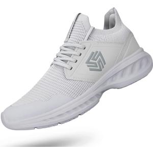 Mens Slip On Walking Shoes Non Slip Running Shoes Breathable Workout Shoes Lightweight Gym Sneakers (9.5)