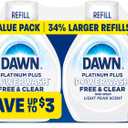 Dawn Powerwash Spray Refill, Dish Soap, Dishwashing Liquid, Free & Clear, 2 Refills, 43 Fl Oz