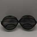 Juvale Mesh Fruit Basket with Lid  Bug Proof Fruit Storage  Stylish Black Wire Basket with Lid  Versatile Produce Storage  10", Pack of 2, Black