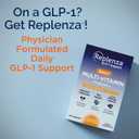 Replenza Daily GLP-1 Nutritional Support Supplement, Essential Vitamins and Minerals, Support for Gut Health, Stress and Cellular Energy 60 Tablets, Best By: 03/2028