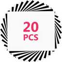 Yiwloer Heat Transfer Vinyl-12" x 10" 10 Sheets White & 10 Sheets Black HTV Vinyl for Shirts, Iron On Vinyl for Cricut, Silhouette Cameo, Easy to Cut & Weed, T-Shirt Craft Supplies