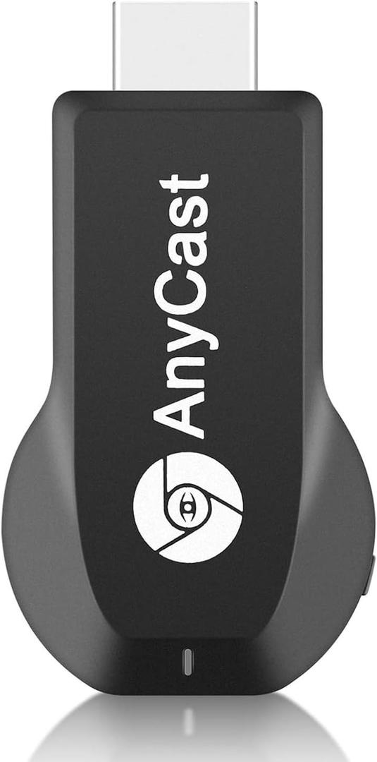 Anycast Wireless HD Display Adapter Receiver 1080P Screen Mirroring Streaming Media Dongle Compatible with iOS/Android/Windows/Mac to HDTV Monitor Projector, Black