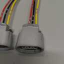 2 PCS 3 Wires Alternator Regulator Harness, Lead Wire Alternator Pigtail, 3 Wires Regulator Plug Replacement, Compatible with Lexus, Nissan, Subaru, Saab, Suzuki, Jaguar, Mitsubishi (Gray)