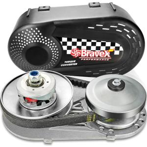 Complete Torque Converter for Predator 212 Go Kart Clutch Kit Set 3/4inch 10T #40/41 and 12T #35 Chain Replacement for 218353A Manco Comet TAV2
