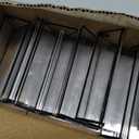 Floroom 6 Pack 5x7 Inch Clear Acrylic Sign Holders, Double-Sided Black Display Stand Picture Frames for Table Numbers, Menus, Flyers, Weddings, and Offices