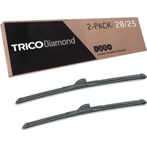TRICO Diamond 28" + 25" Super Premium Automotive Replacement Windshield Wiper Blades (Set of 2), Passenger and Driver Side All-Weather Beam Wiper Blades for Select Vehicle Models (Item #25-28251)