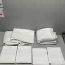 Bluemoon Homes 800 Thread Count Egyptian Cotton Sheets Twin Size Pack of 2-4 Piece Sheet Set All Around Elastic 18" Deep Fitted Sheet, Extra Soft Bed Sheets - White Twin Bedding Set