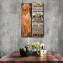 Metal Sign Tin Sign Vintage Wall Art I Am Your Friend Gift for Vizsla Lovers Vintage Wall Art Prints Bathroom Signs for Home for Yard 12 * 16inches