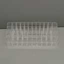 ELLDOO Rollerball Perfume Organizer, 44 Spaces Clear Acrylic Perfume Storage Holder Beauty Scent Holder, Essential Oil Storage Holder Organizer, Makeup Lipgloss Lipstick Display Case