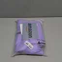 iBuddy Dog Winter Coat for Large Dogs, Easy on Dog Snow Fleece Coat Velcro Waterproof Pet Puffer Clothes with Harness Hole Adjustable Reflective Quilted Pet Cold Weather Vest Wind-poof for Girl Female (Purple)