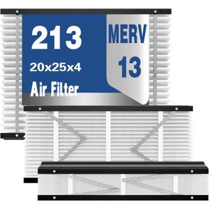 2Pack 213 Filter Replacement Compatible with AprilAire 213 Whole House Air Purifiers Models,1210,1620,2210,2216,3210,4200,MERV 13 Furnace Filter Replacement,20x25x4inch