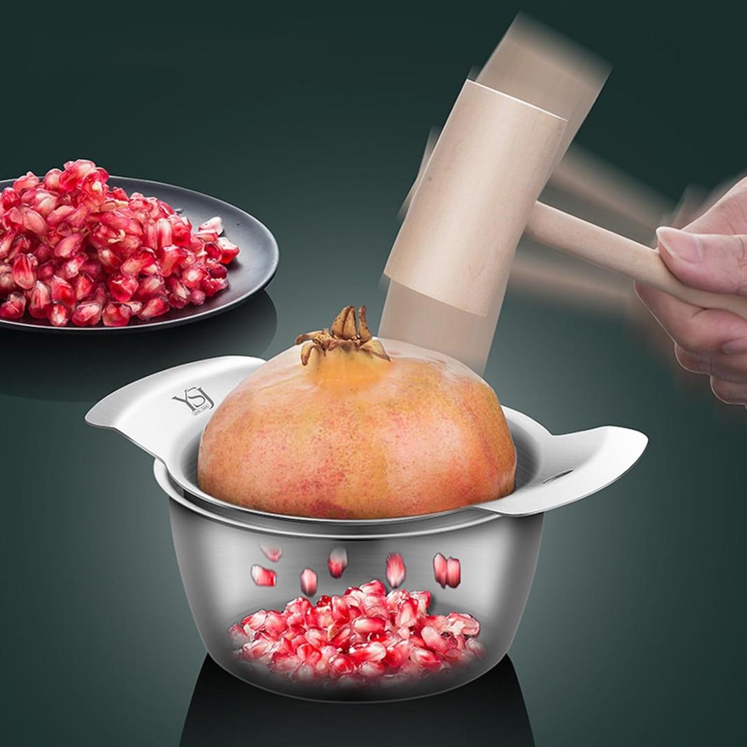 Pomegranate Deseeder Tool Stainless Steel Pomegranate Peeler Cutter Opener Pomegranate Seed Remover