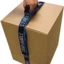 8 Carry Strap with Handle | Adjustable Belt | Easy, Safe, Secure, Lifting, Moving, Carrying Heavy Boxes, Groceries | Best Luggage Strap (Strap-A-Handle 8ft. Length, 50lb. Capacity)