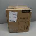 EUHOMY Smart Nugget Ice Maker Countertop, Pebble Ice Maker Machine with APP Control, 40lbs/24H, Ready in 7 Mins, Self-Cleaning, Portable Sonic Ice Makers with Hanging Ice Scoop for Home/Kitchen/Office (Black)