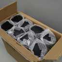 24 Pack, 8 OZ Thick Amber Candle Jars for Making Candle - Round Glass Jars with Lids - Empty Food Storage Containers, Canning/Mason Jar For Spice, Powder, Liquid, Sample - Leakproof & Food Grade