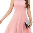 Bbonlinedress Women Cocktail Formal Wedding Dress Halter Evening Party Short Bridesmaid Holiday Prom Dresses for Teens 2026 (Pink, S)