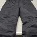 PHIBEE Girls' Waterproof Windproof Breathable Polyester Snow Ski Pants (7, Black)