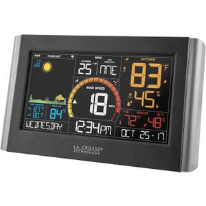 La Crosse Technology Wireless Weather Station with WiFi Connectivity, Dynamic Forecast, Wind Speed and Alerts, Temperature/Humidity - Advanced Forecast, Long Range Transmission (400 Feet), V21-WTH