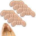 3 x Heel Grips Liner Cushions Inserts for Loose Shoes, Heel Pads Snugs for Shoe Too Big Men Women, Heel Grips Protectors for Blisters Pain, Filler Make Shoes Fit Tighter (RosyBrown H)