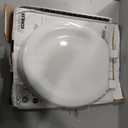 KOHLER Stonewood Quiet-Close, Round Toilet Seat Soft Close, Durable Wood, Easy Installation, Universal Fit, Home Essentials, White Finish, K-20467-0