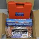 3/16" 1/4" Brake Line Repair Kit, Double & Single Brake Line Flaring Tool Kit + 2 Set 25ft 3/16" 1/4" Inch Brake Line with 100 Pcs Fittings(8 Unions Included) + Brake Line Bender