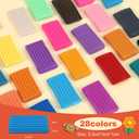 2 x CiaraQ Polymer Clay Starter kit, Oven Bake Modeling Clay with Sculpting Tools, 28 Colors,1.7 lb (20g / pcs)