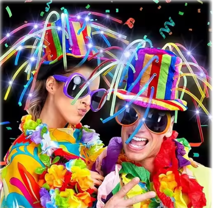 6 Piece Crazy Hour Party Supplies: Fun & Bold Decorations