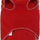 Fleece Sweater Vest, Cool Weather Pullover, Spring and Fall Clothes for Dogs (6500) (XXL Fits 100-130 LBS, Back 30", Red)
