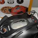 VEVOR Indoor Pizza Oven, 12-Inch Electric Pizza Maker, 788F Countertop Cooker with 5 Modes, 1200W Dual Temp Controls, Thermometer & Viewing Window, Compact Home Baker Pan for Crispy Pizza, Black