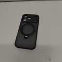 360 Spin Magnetic Stand for iPhone 17 Pro Case, [Fit for MagSafe][Military Protection][Full Camera Protection] Adjustable Kickstand iPhone Case for iPhone 17 Pro 6.3", Black