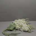 IBWell 12 Strands 40 inch White Fake Wisteria Hanging Flowers Wall Flowers Fake White Flowers Wisteria Flowers White Faux Flowers Artificial Wisteria for Flower Arrangements