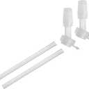 CamelBak Eddy+ Kids Replacement Bite Valves and Straws, SpillResistant EasyClean Refresh Kit, 2Pack, Clear