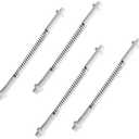 4 Sets K 5131 Steel and Nylon Storm Door Hinge Pin Kit, 8 Pcs Nylon Hinge Pins, 8 Pcs Bushing Caps, 4 Pcs Steel Springs, Screen & Storm Door Hing Pin Set Fit for Croft Storm Doors & Other Storm Door